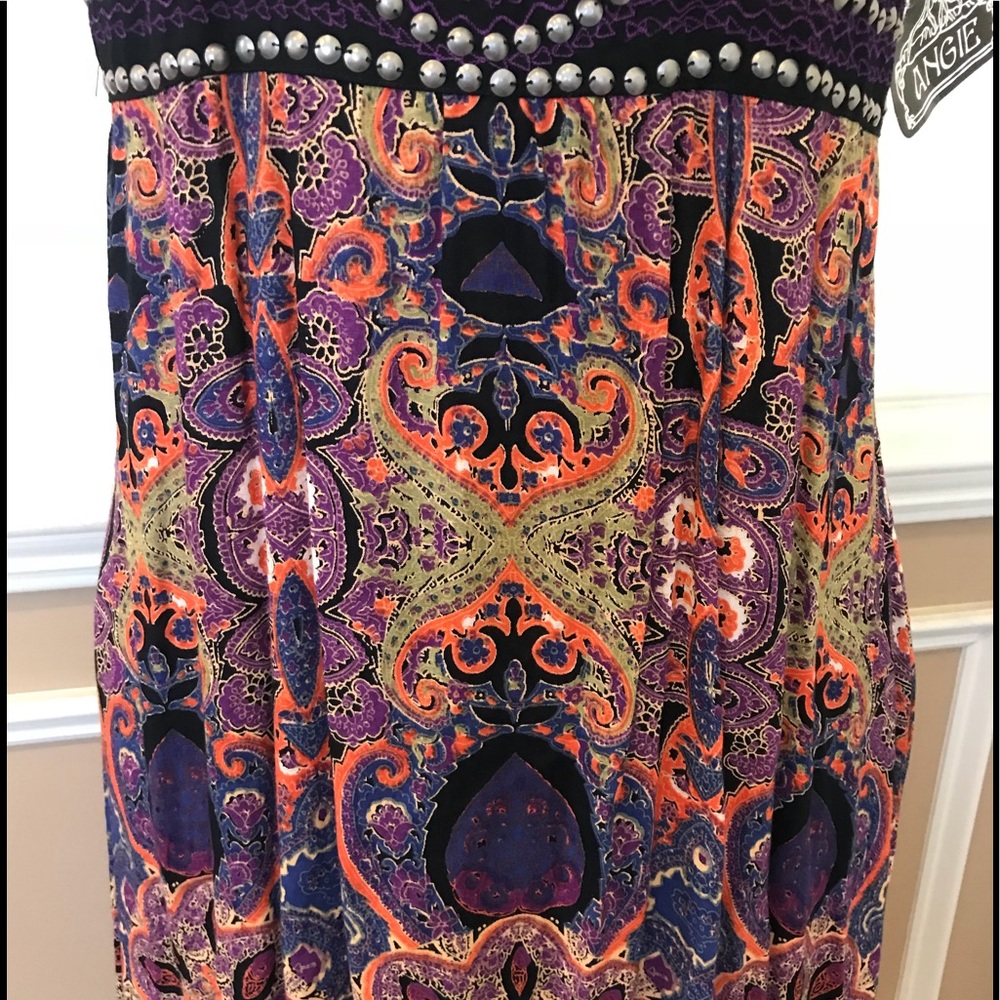 ANGIE STRAPPY HALTER WITH BEADING NWT - Picture 5 of 11